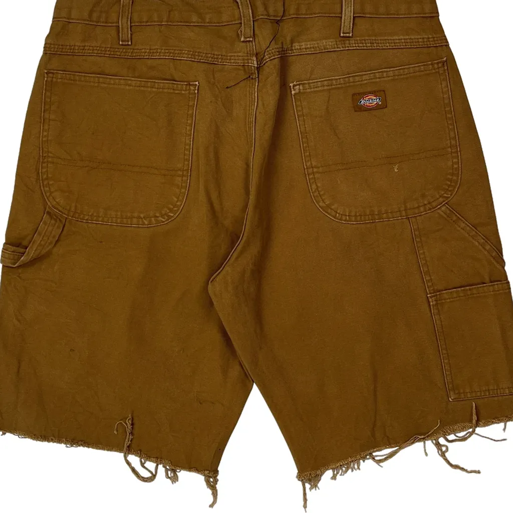 Dickies Carpenter Shorts - 34W 11L Brown Cotton - Image 6