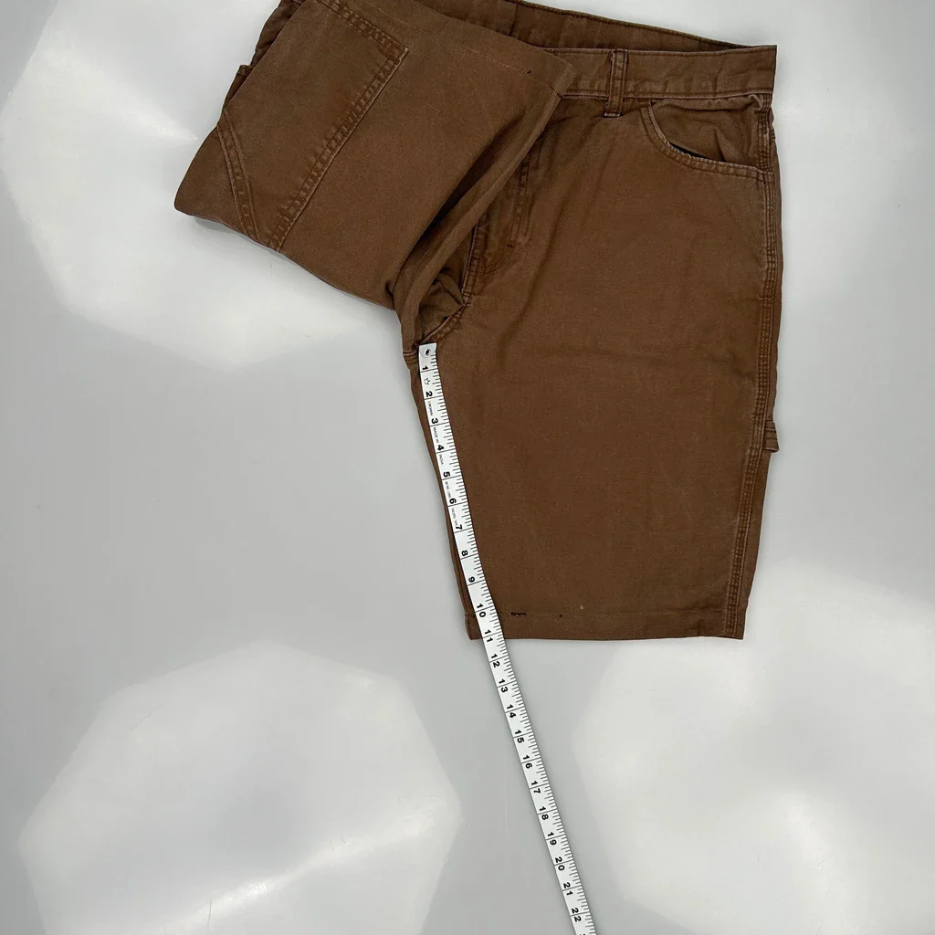 Dickies Carpenter Shorts - 35W 10L Brown Cotton - Image 5