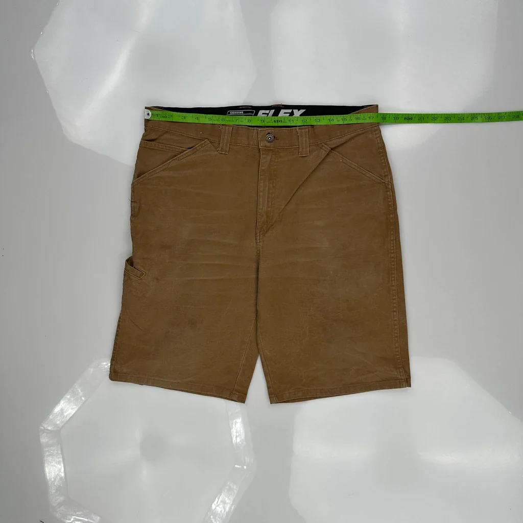 Dickies Carpenter Shorts - 35W 10L Brown Cotton - Image 3