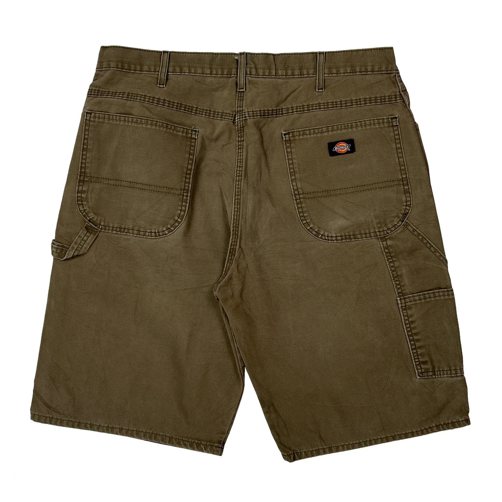 Dickies Carpenter Shorts - 36W 11L Brown Cotton