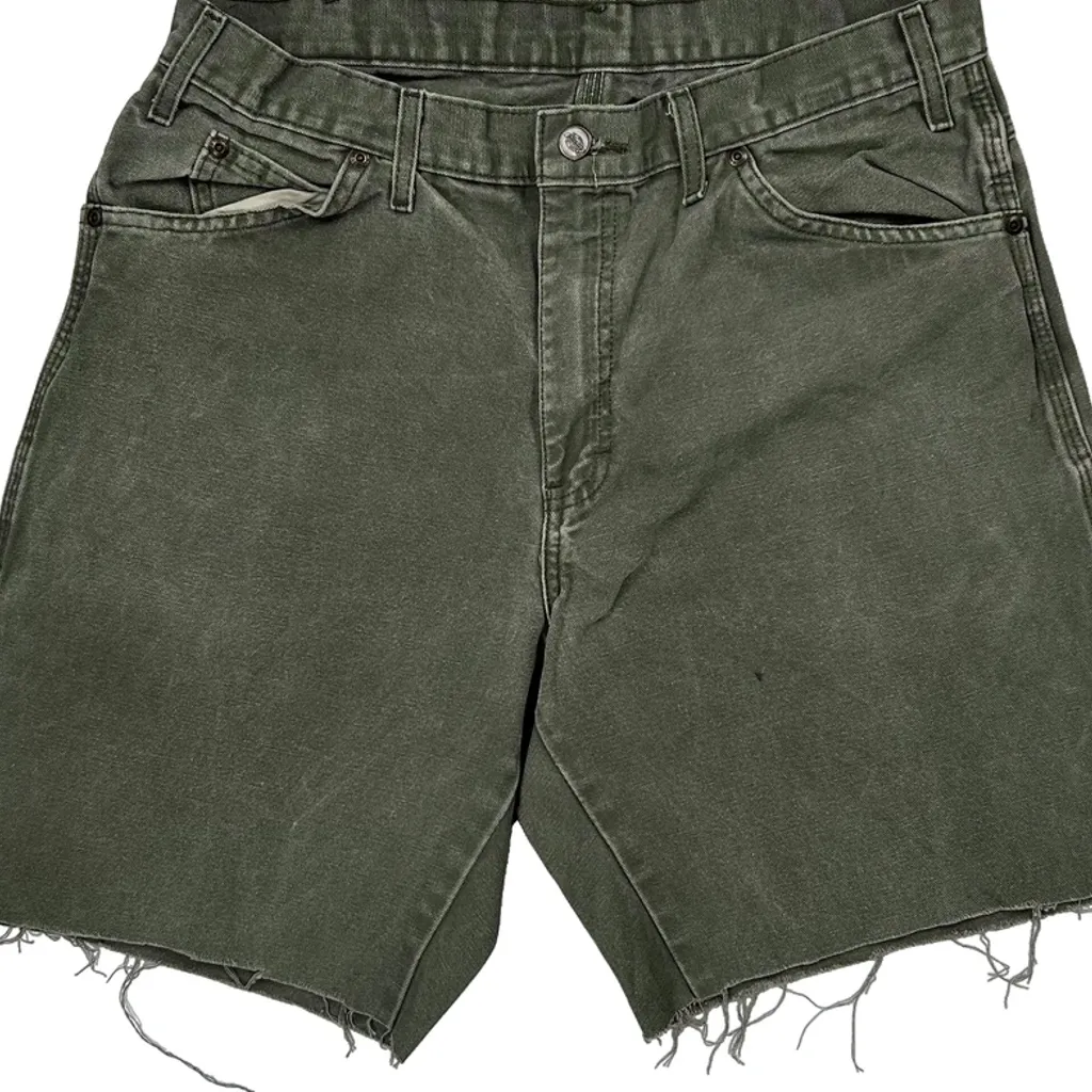 Dickies Carpenter Shorts - 31W 10L Green Cotton - Image 10