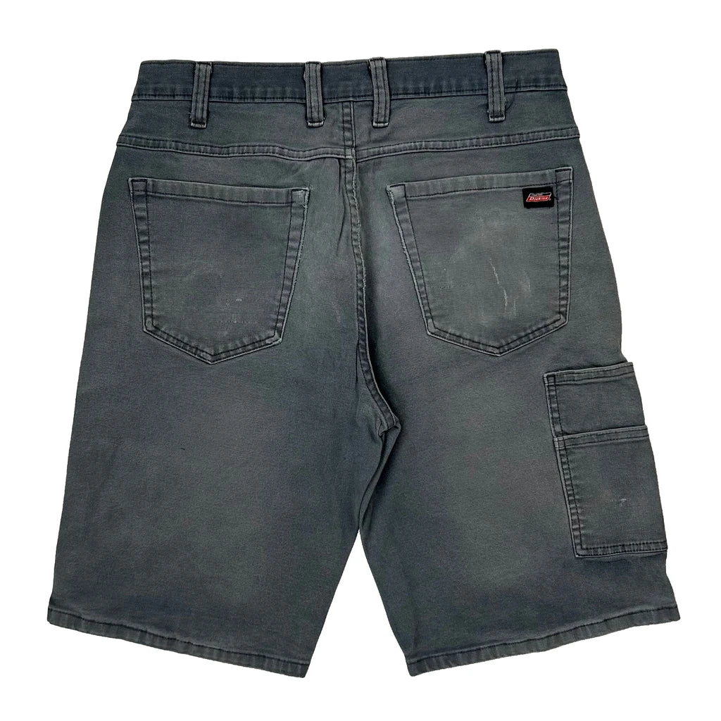Dickies Baggy Carpenter Shorts - 30W 10L Grey Cotton
