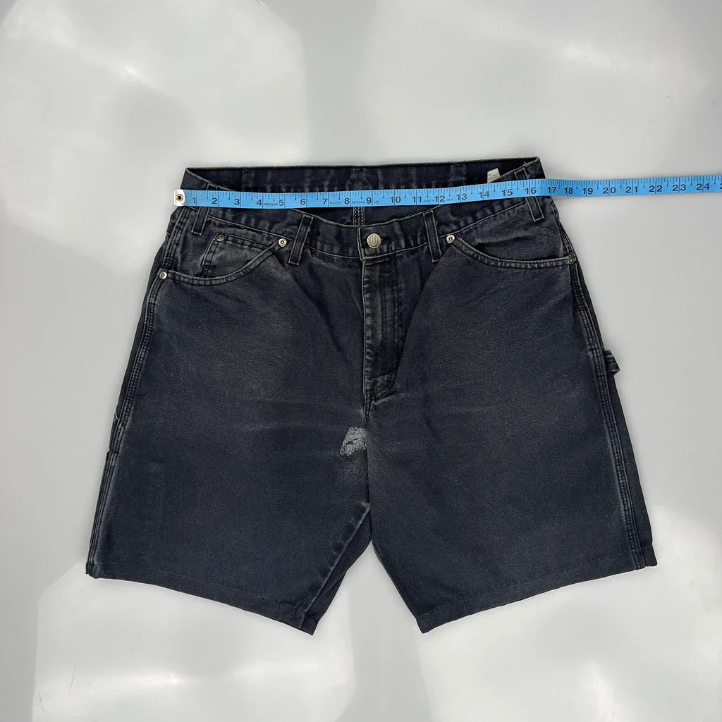 Dickies Carpenter Shorts - 33W 9L Grey Cotton - Image 3