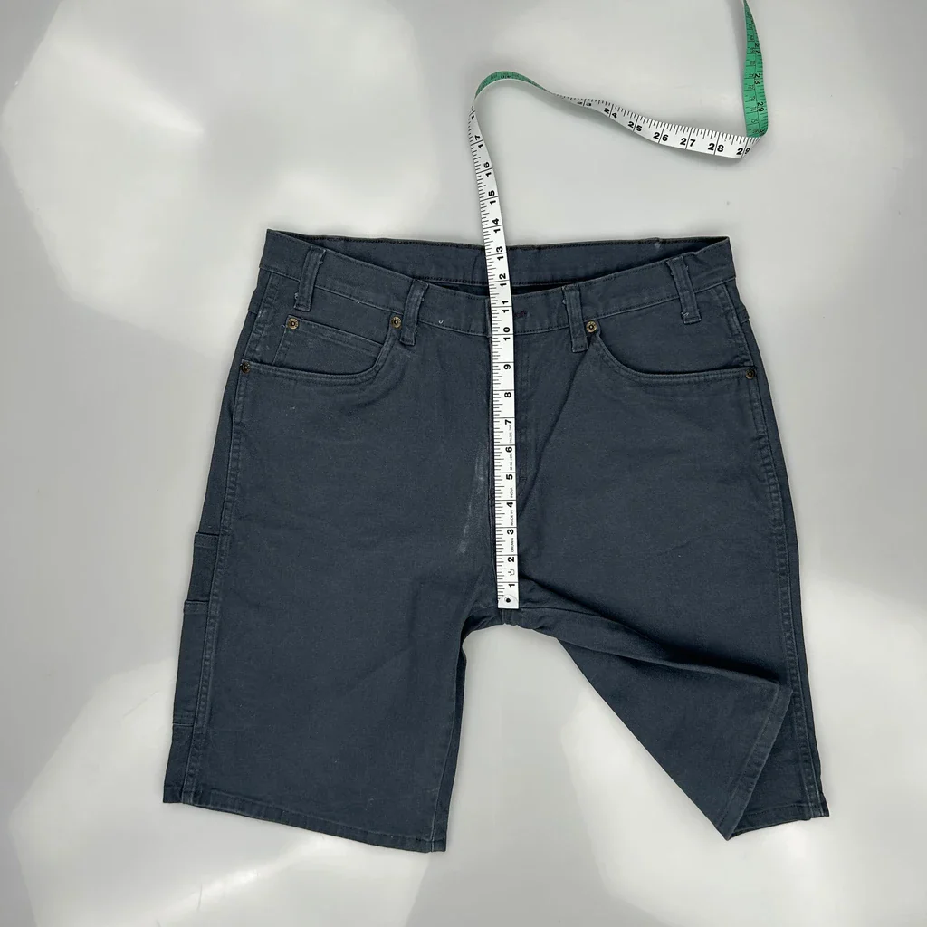 Dickies Carpenter Shorts - 34W 11L Grey Cotton - Image 4