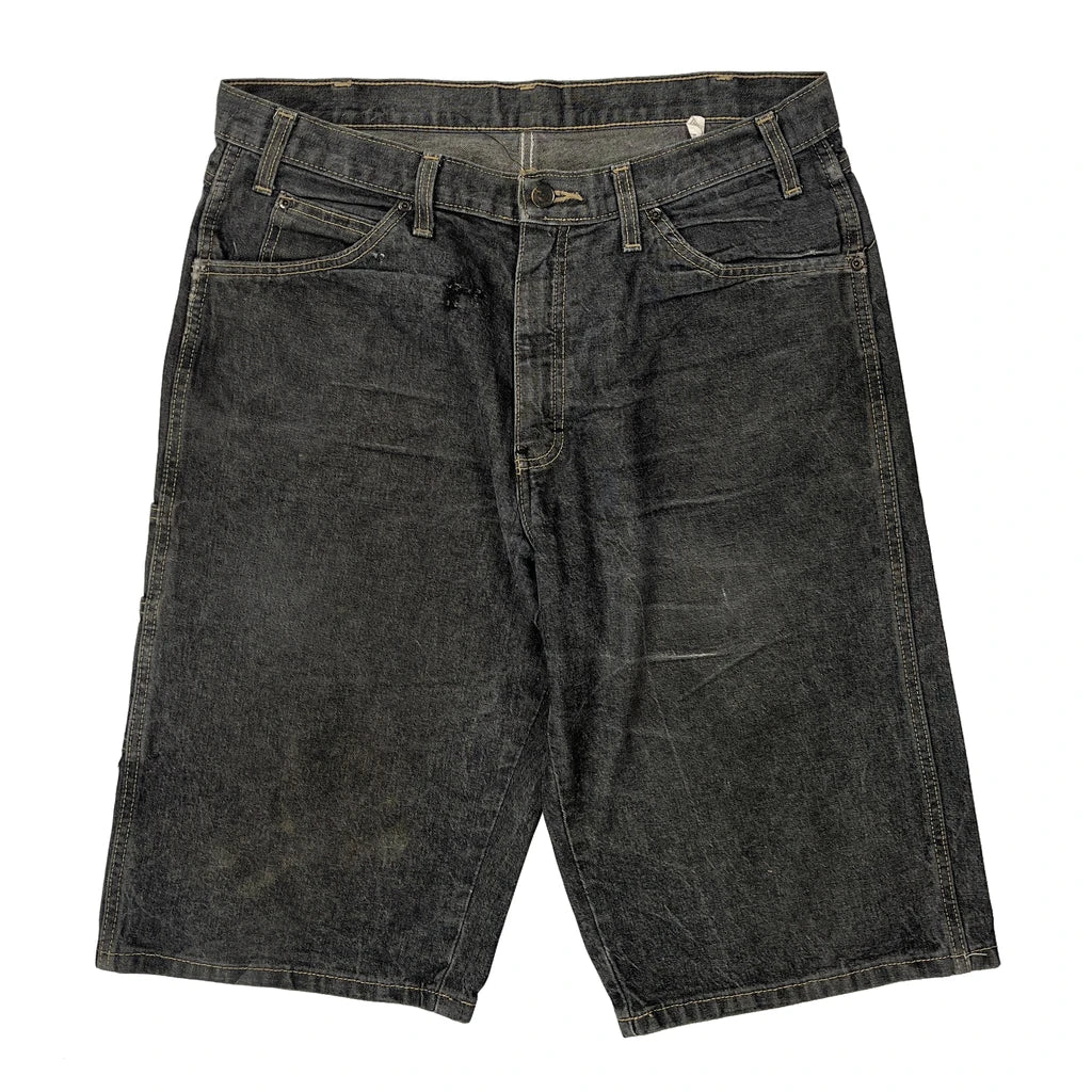 Dickies Carpenter Shorts - 34W 15L Grey Cotton - Image 2
