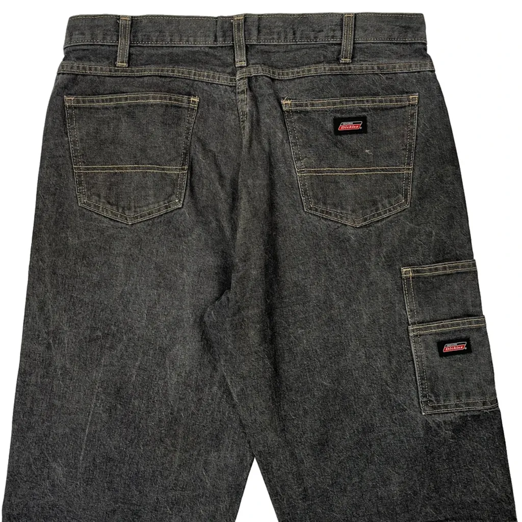 Dickies Carpenter Shorts - 34W 15L Grey Cotton - Image 7