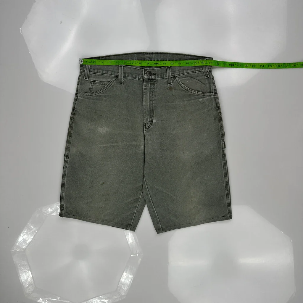 Dickies Carpenter Shorts - 34W 10L Grey Cotton - Image 3