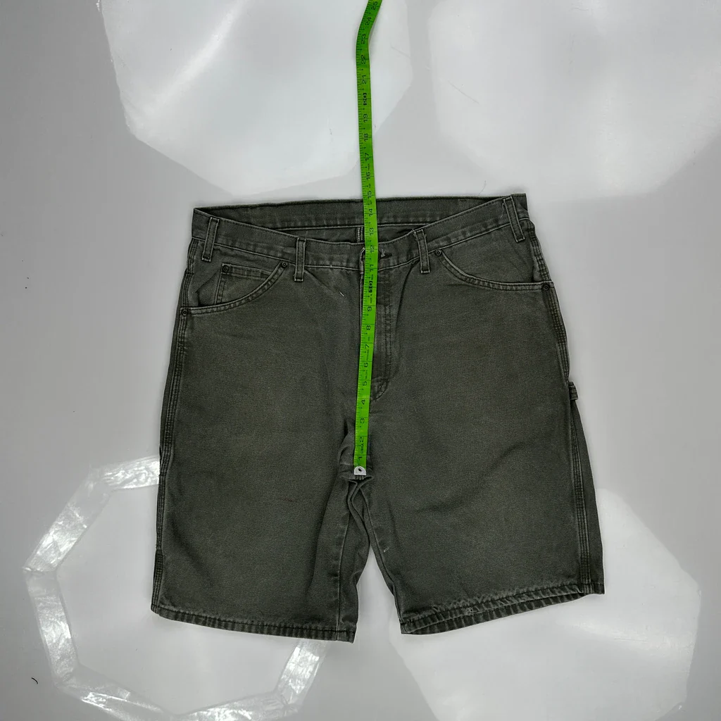 Dickies Carpenter Shorts - 36W 11L Grey Cotton - Image 6