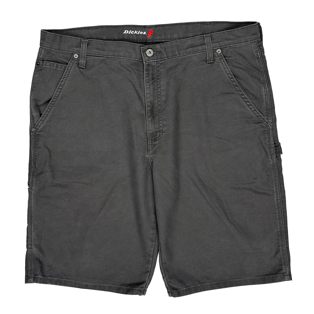 Dickies Carpenter Shorts - 38W 11L Grey Cotton Blend - Image 2
