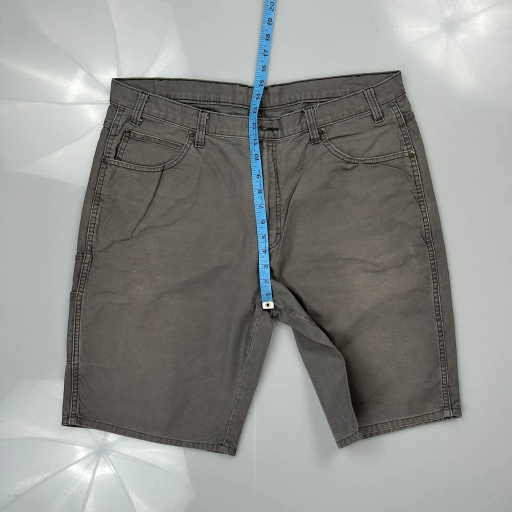 Dickies Carpenter Shorts - 38W 11L Grey Cotton - Image 4