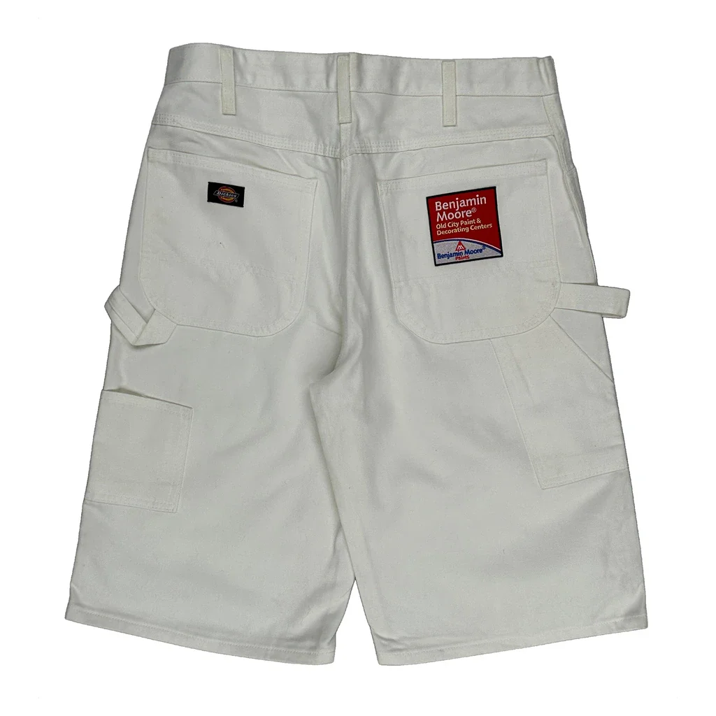 Dickies Carpenter Shorts - 33W 12L White Polyester Blend