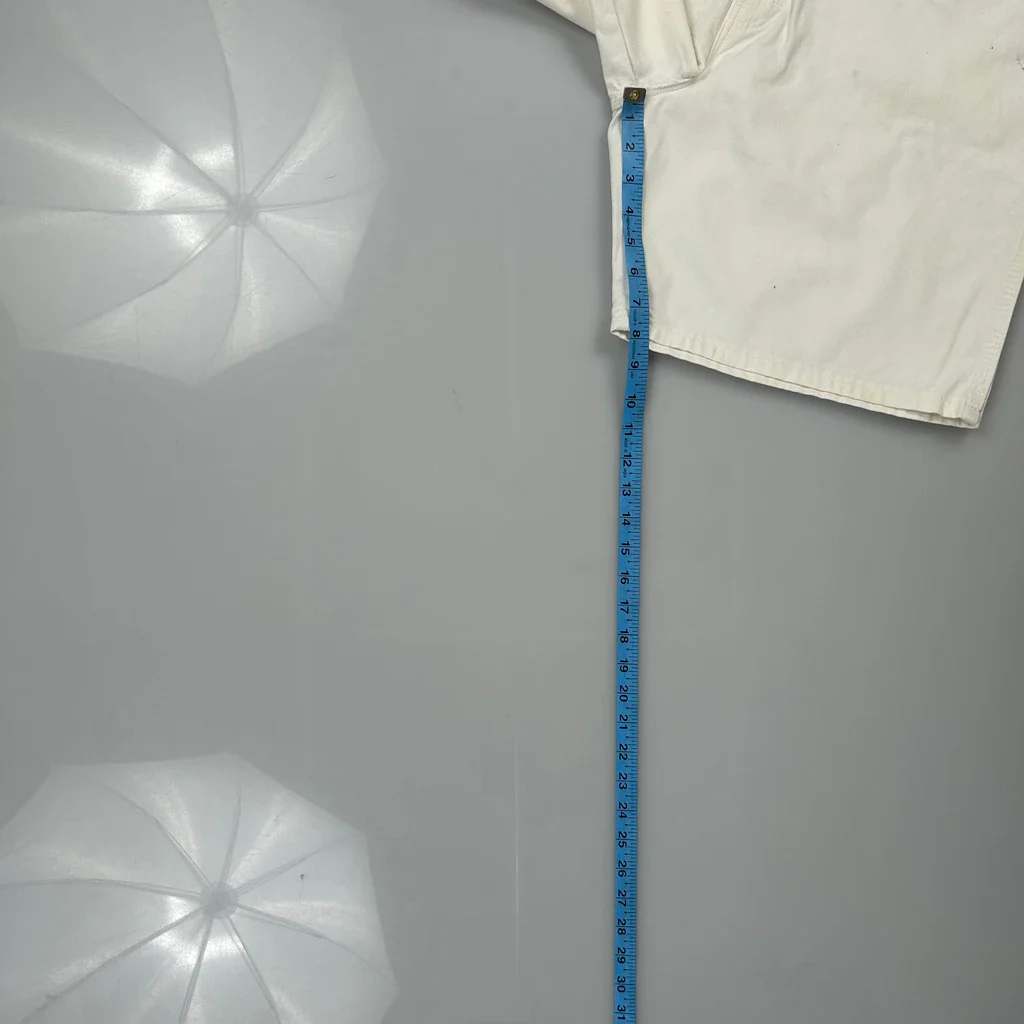 Dickies Carpenter Shorts - 34W 9L White Cotton - Image 5