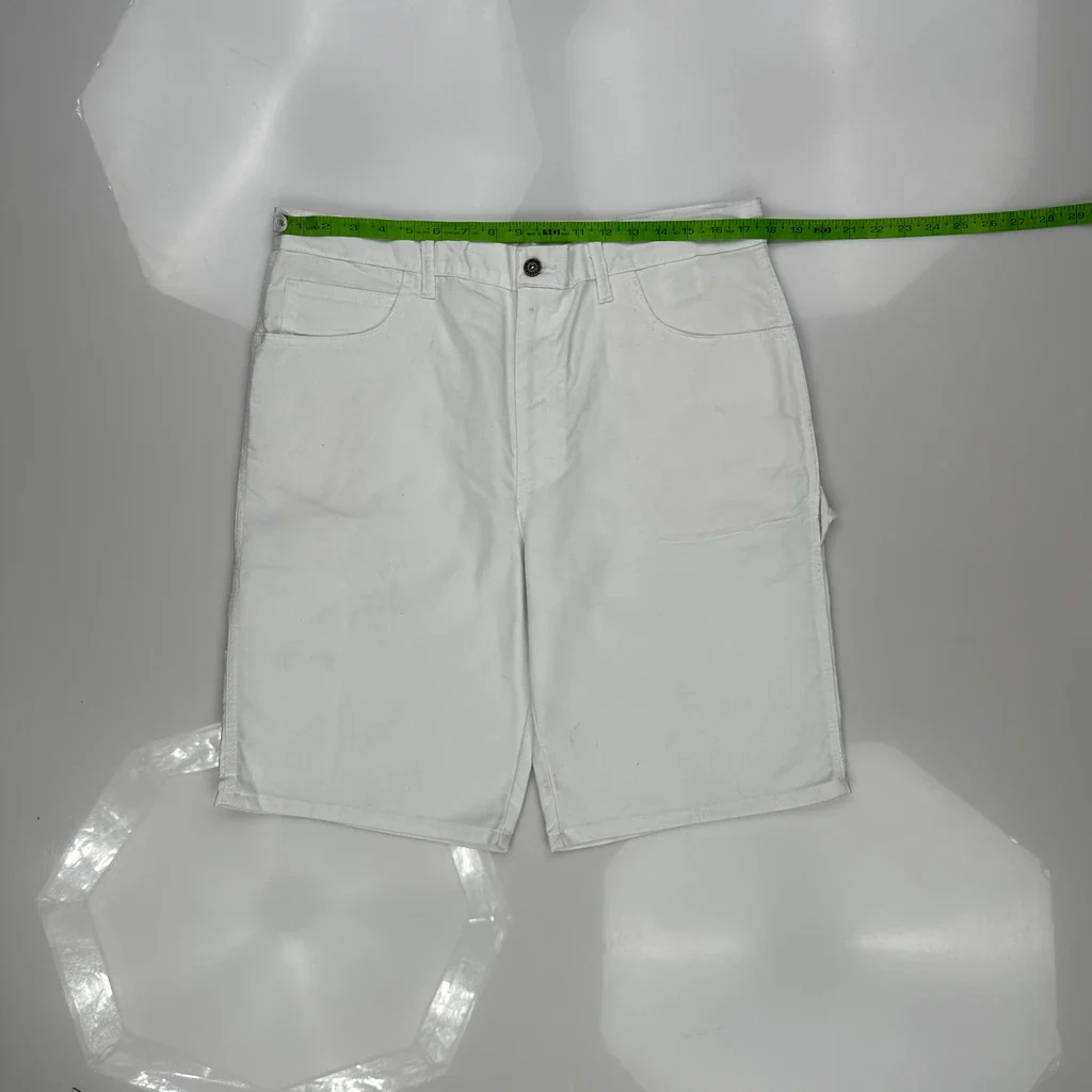 Dickies Carpenter Shorts - 36W 11L White Polyester Blend - Image 3