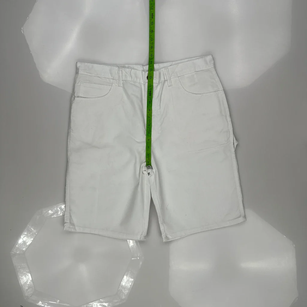 Dickies Carpenter Shorts - 36W 11L White Polyester Blend - Image 4