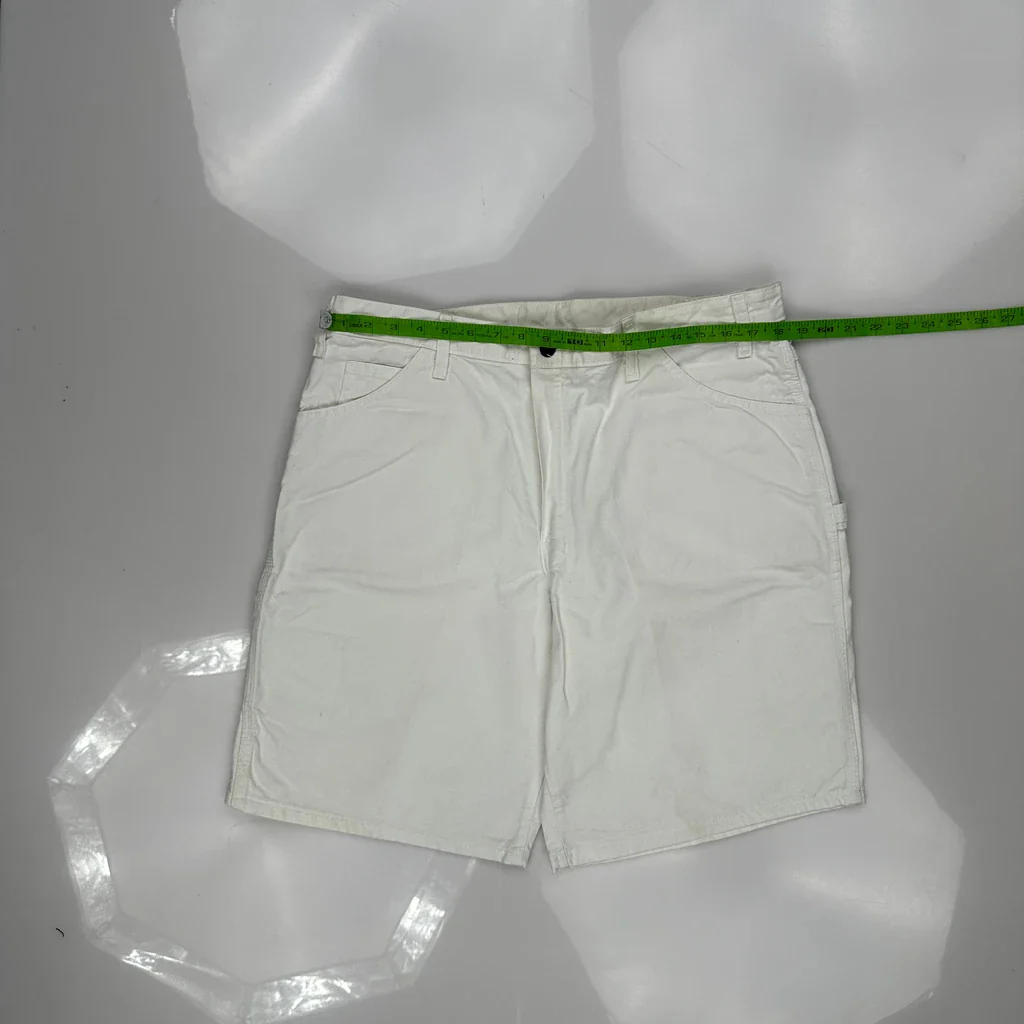 Dickies Carpenter Shorts - 38W 10L White Cotton - Image 3