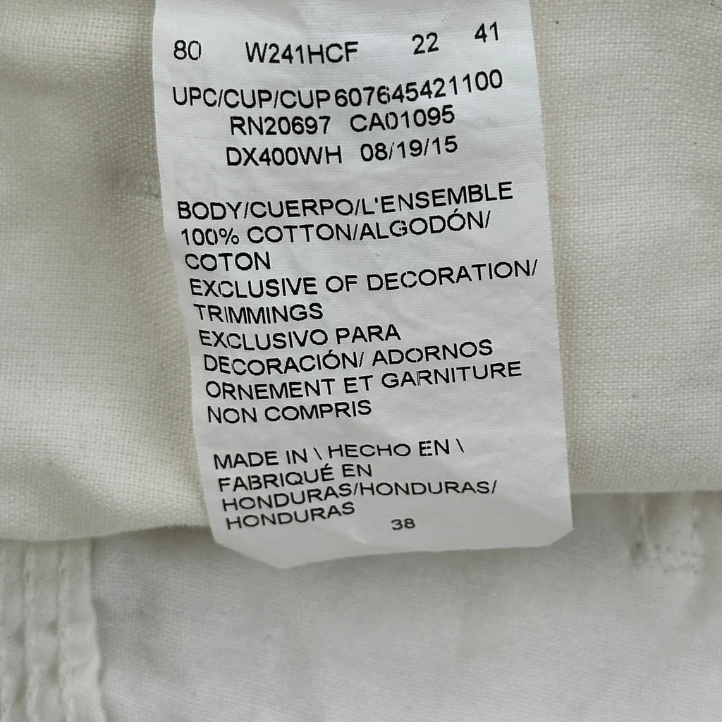 Dickies Carpenter Shorts - 38W 10L White Cotton - Image 6