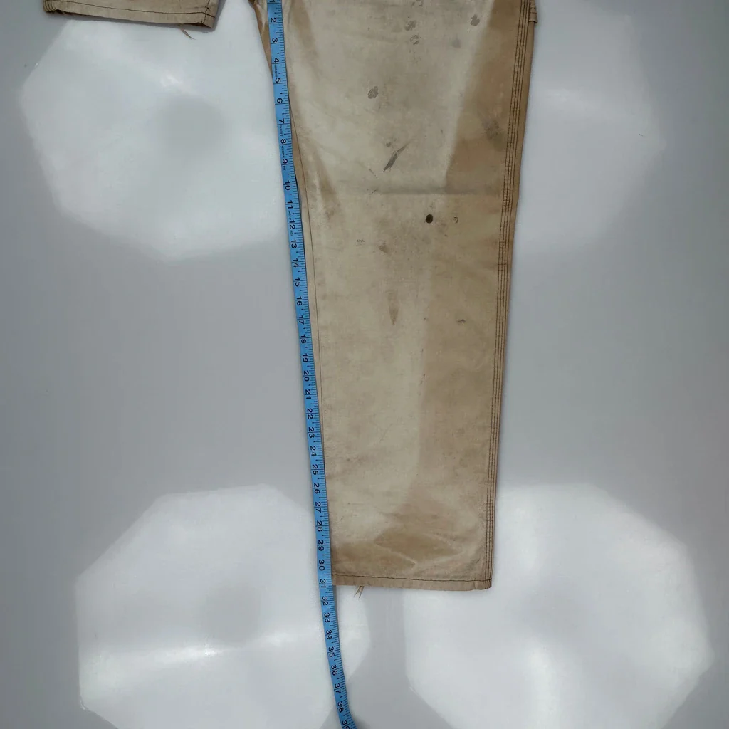 Dickies Carpenter Trousers - 34W 32L Beige Cotton - Image 6