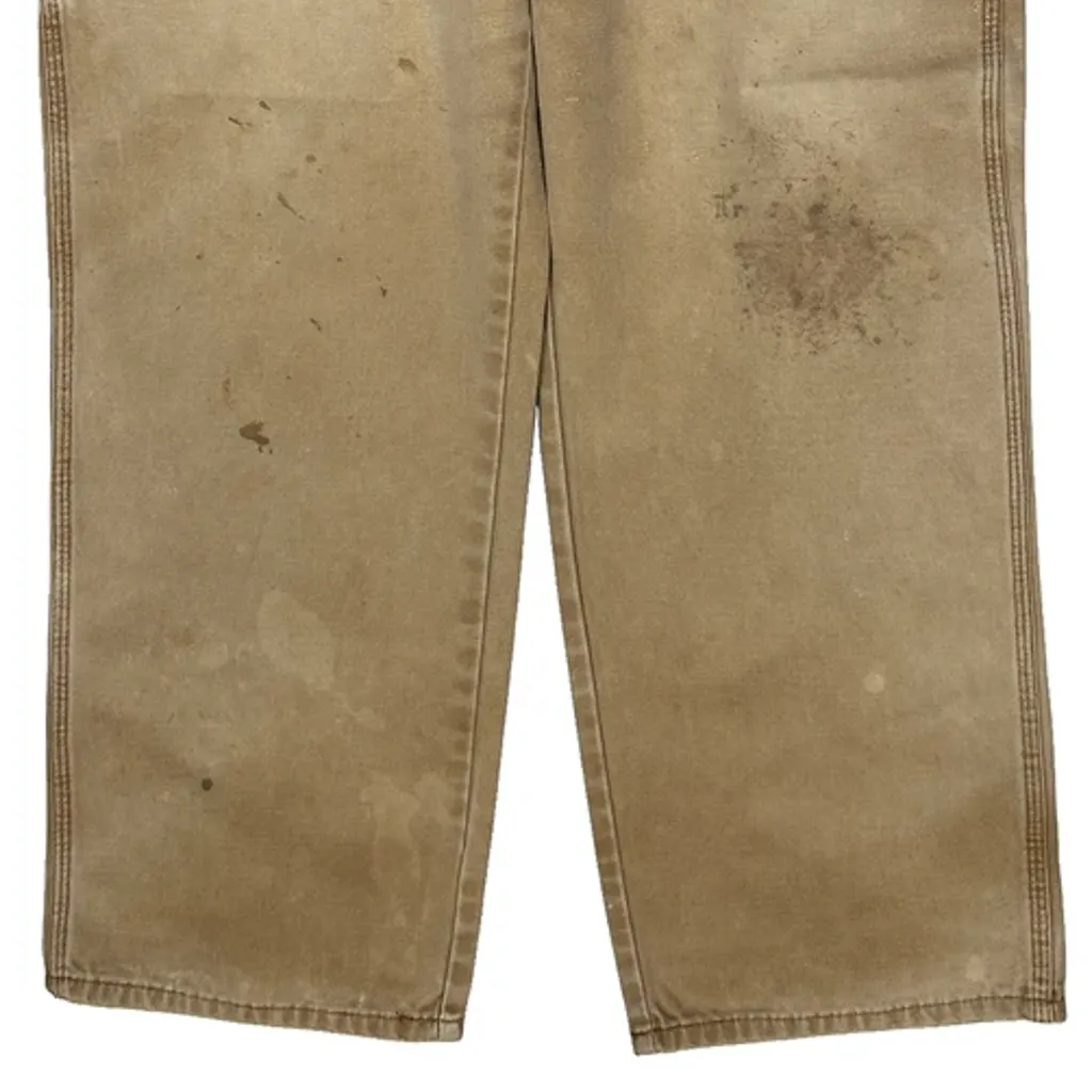 Dickies Carpenter Trousers - 35W 31L Beige Cotton - Image 8