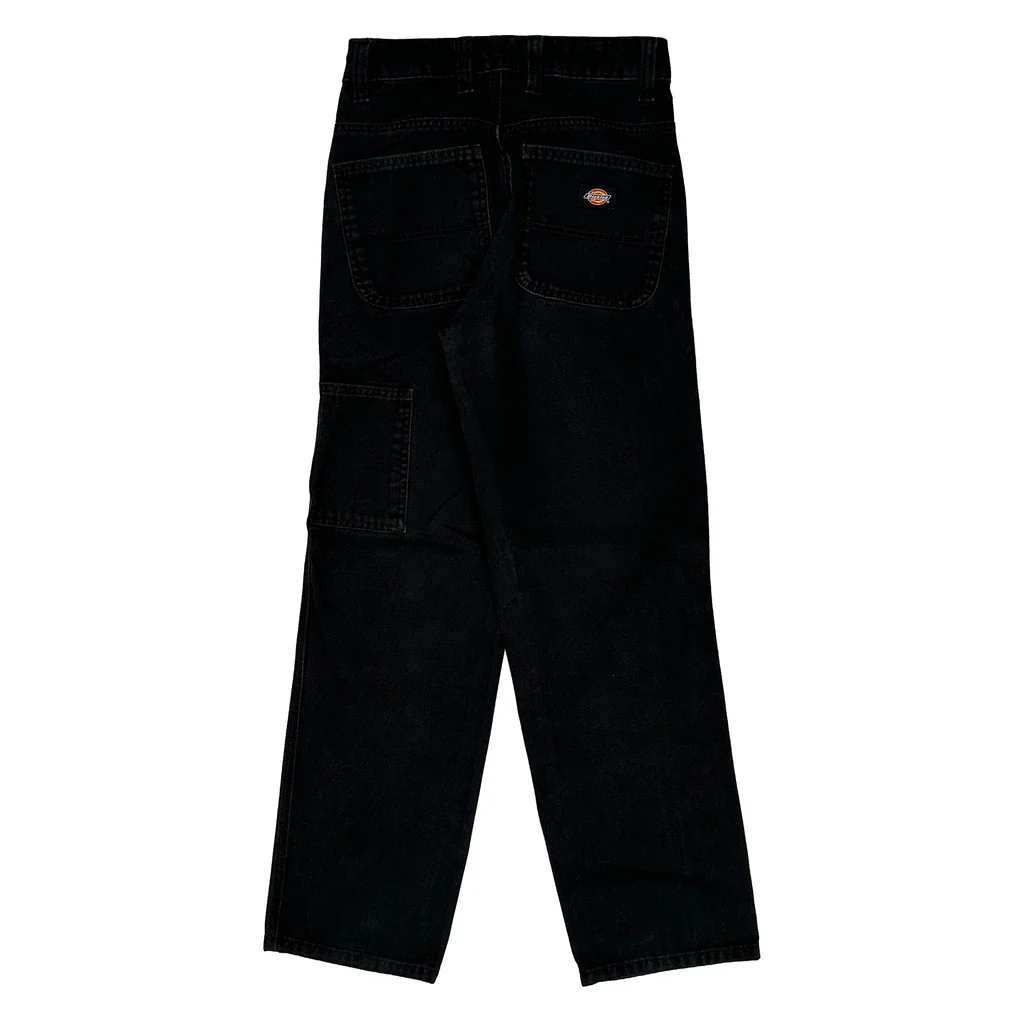 Dickies Carpenter Trousers - 26W 29L Black Cotton