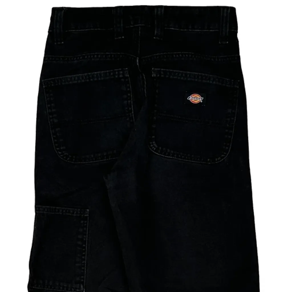 Dickies Carpenter Trousers - 26W 29L Black Cotton - Image 8