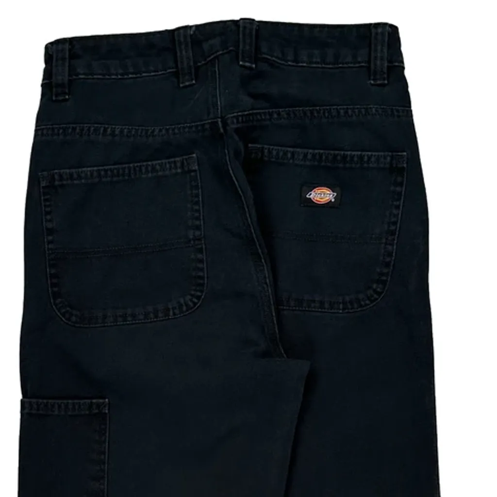 Dickies Carpenter Trousers - 28W 29L Black Cotton - Image 7