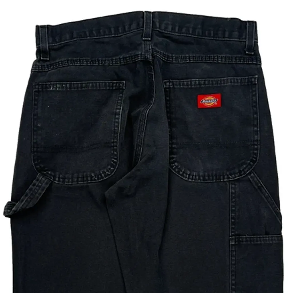 Dickies Carpenter Trousers - 29W 32L Black Cotton - Image 6