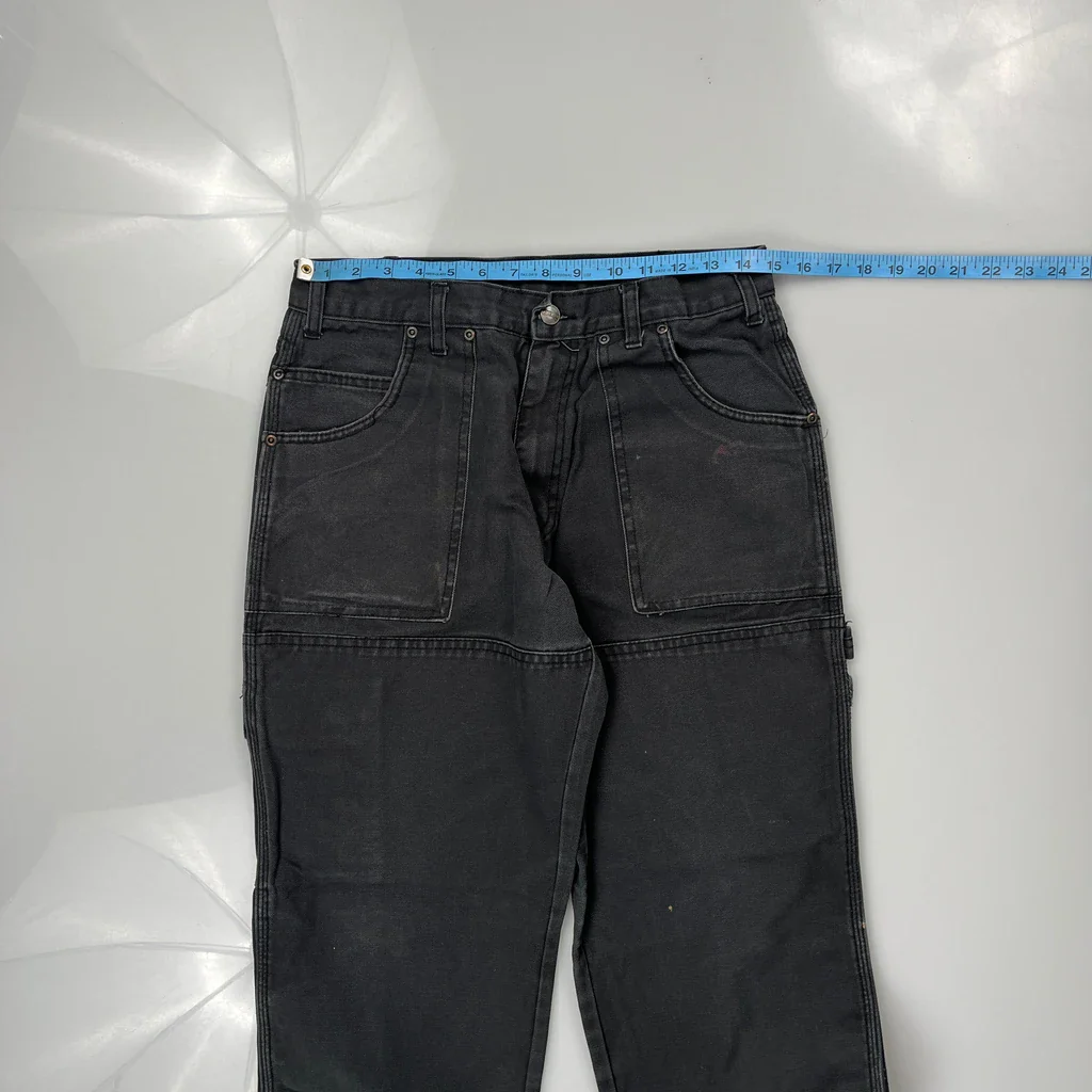 Dickies Carpenter Trousers - 30W 28L Black Cotton - Image 3