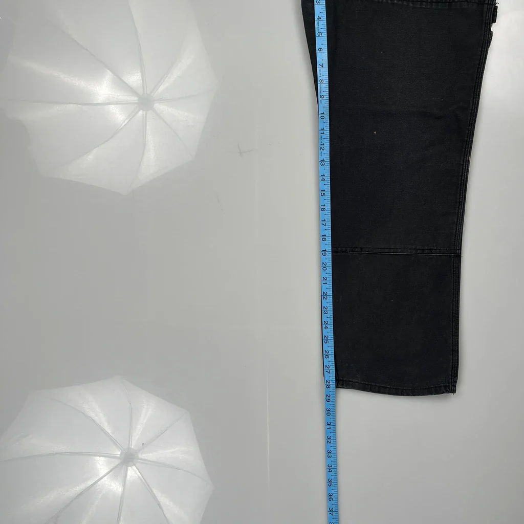 Dickies Carpenter Trousers - 30W 28L Black Cotton - Image 5