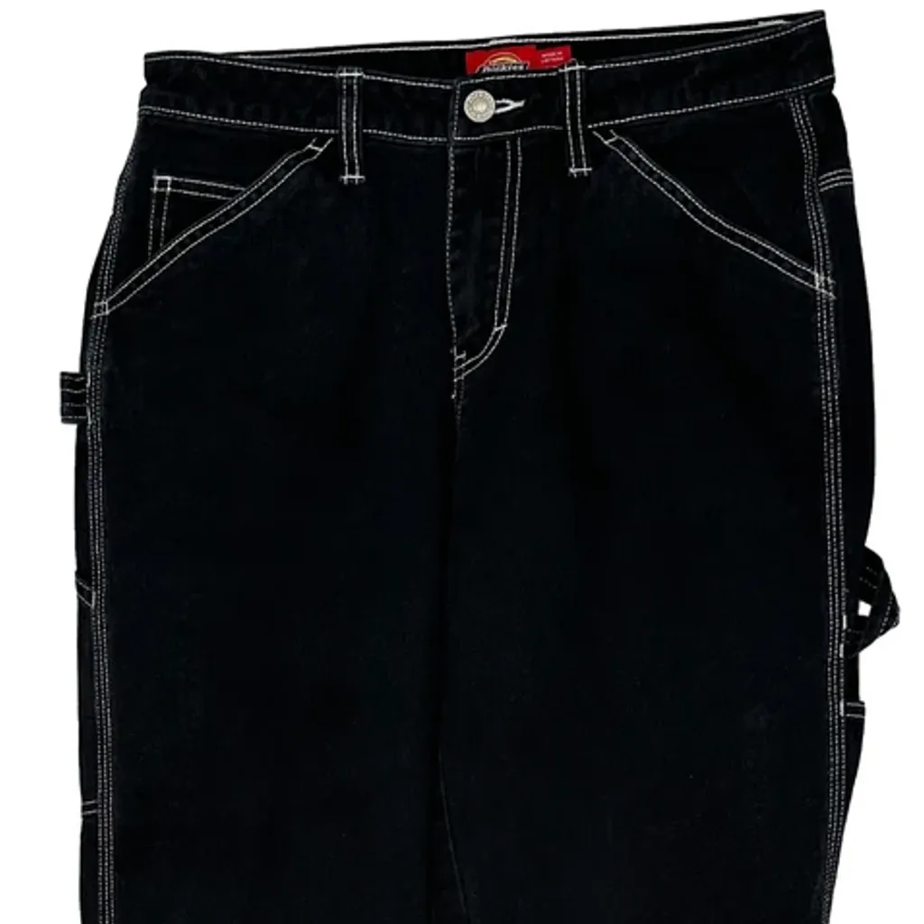 Dickies Carpenter Trousers - 30W 30L Black Cotton - Image 10