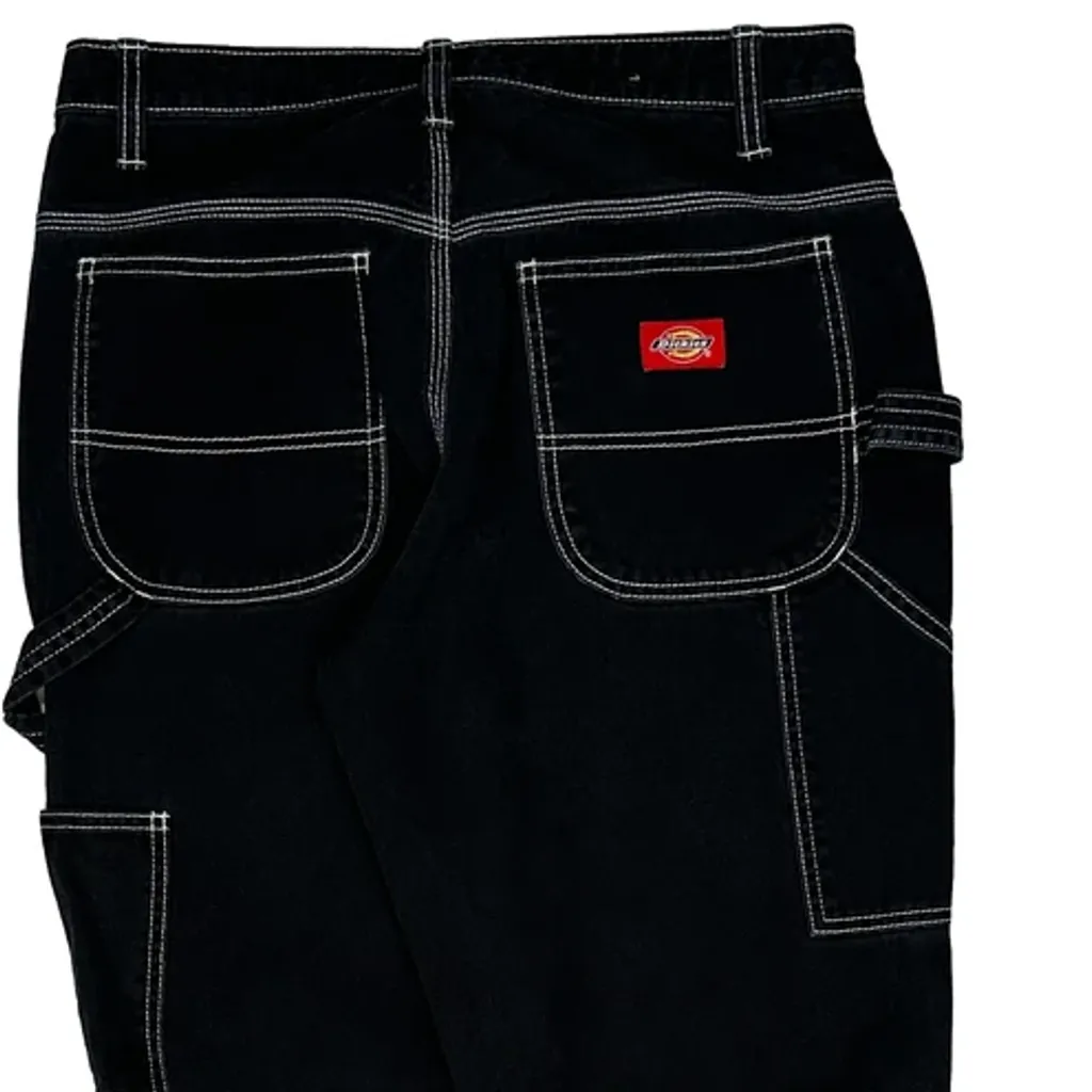 Dickies Carpenter Trousers - 30W 30L Black Cotton - Image 8