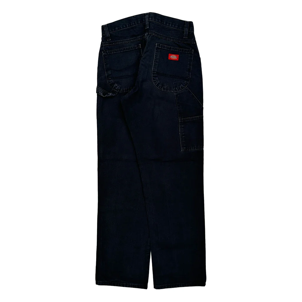 Dickies Carpenter Trousers - 30W 31L Black Cotton