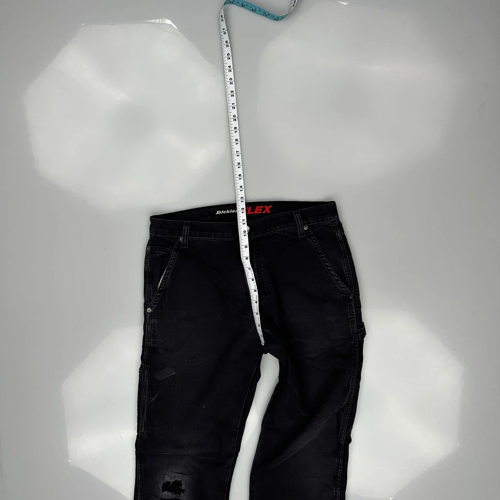 Dickies Carpenter Trousers - 32W 31L Black Cotton Blend - Image 4