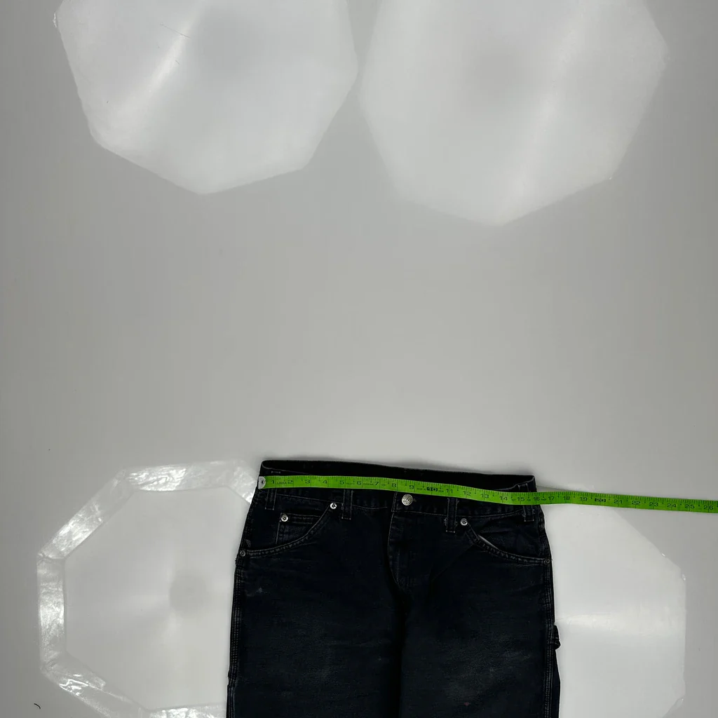 Dickies Carpenter Trousers - 32W 31L Black Cotton - Image 3