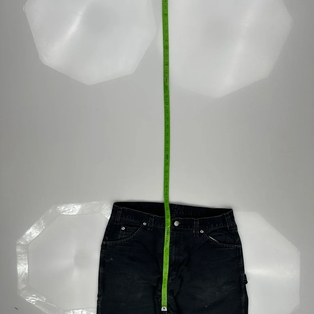 Dickies Carpenter Trousers - 32W 31L Black Cotton - Image 4