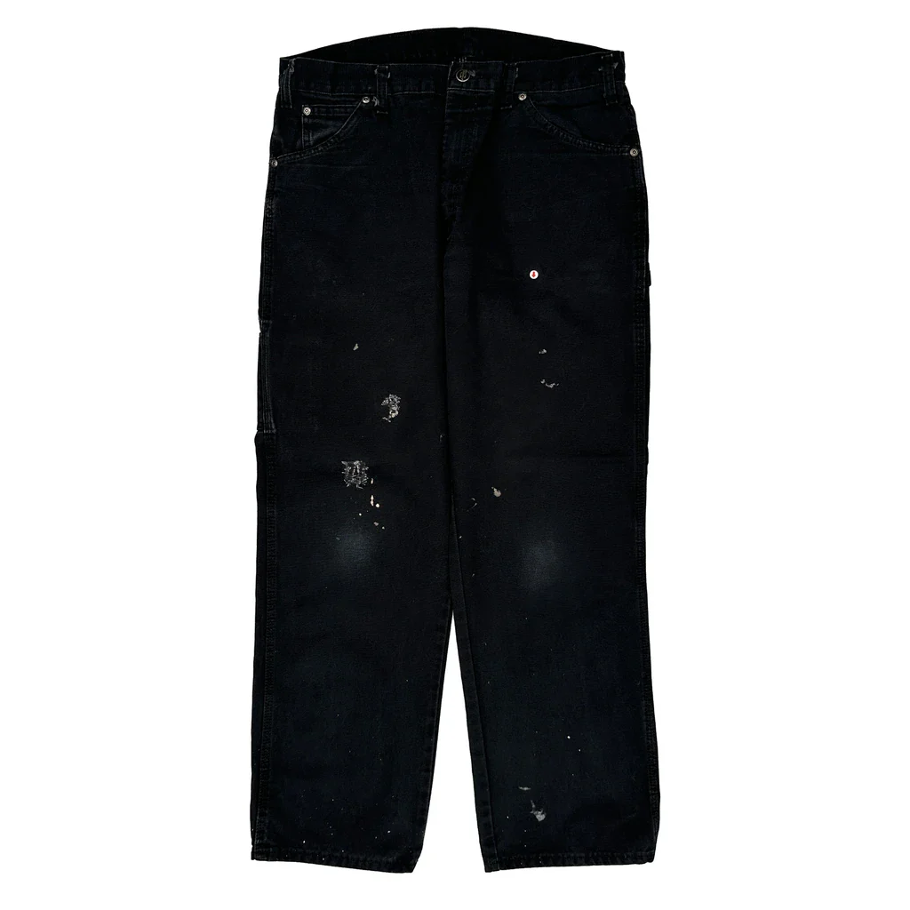 Dickies Carpenter Trousers - 33W 30L Black Cotton - Image 2