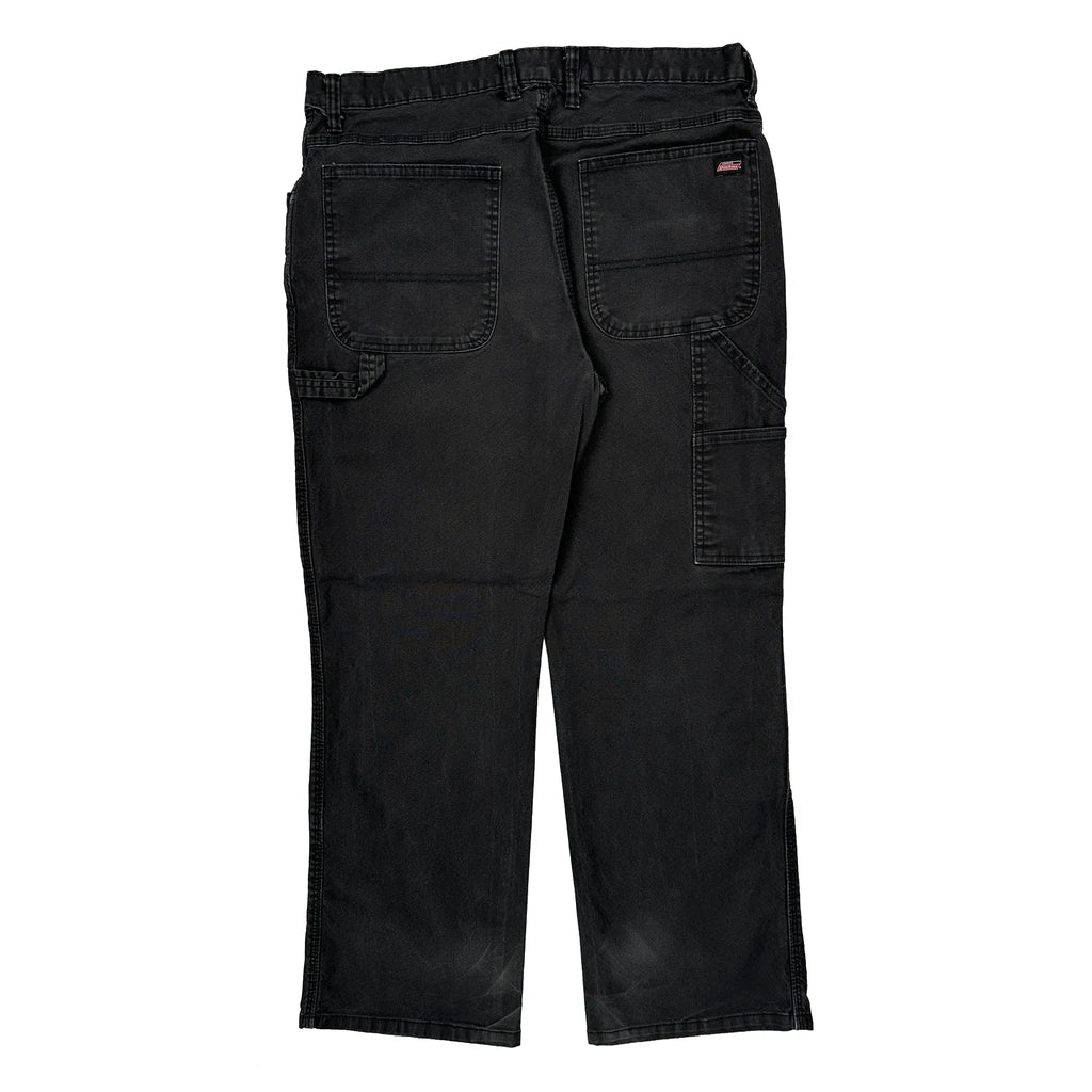 Dickies Carpenter Trousers - 34W 29L Black Cotton