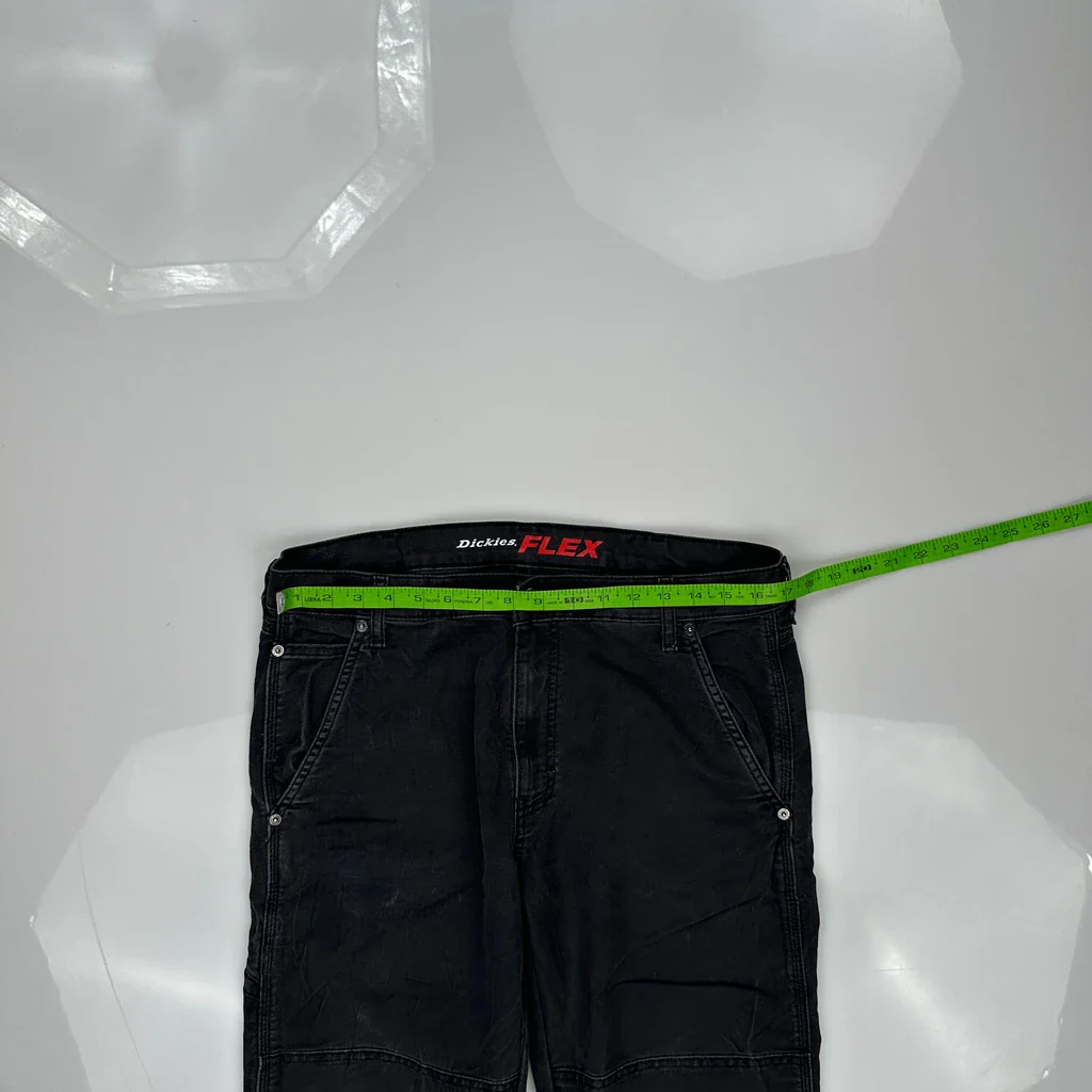 Dickies Carpenter Trousers - 34W 32L Black Cotton - Image 3