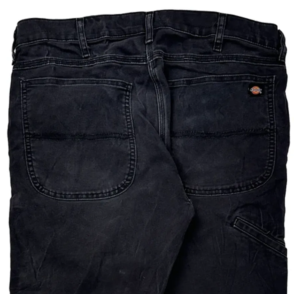Dickies Carpenter Trousers - 34W 32L Black Cotton - Image 7