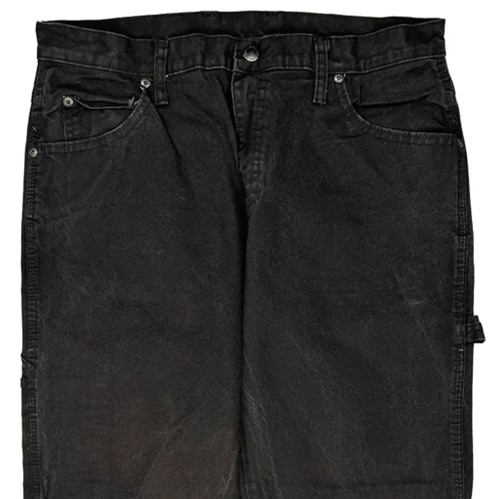 Dickies Carpenter Trousers - 34W 28L Black Cotton - Image 10