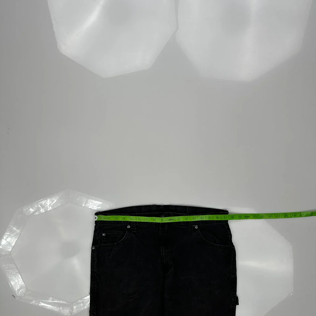 Dickies Carpenter Trousers - 34W 32L Black Cotton - Image 3