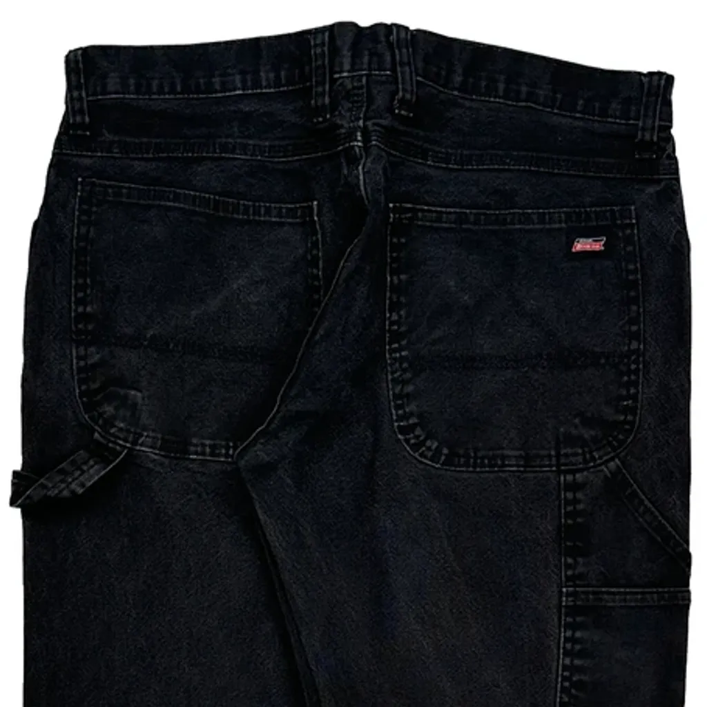 Dickies Carpenter Trousers - 34W 32L Black Cotton - Image 7