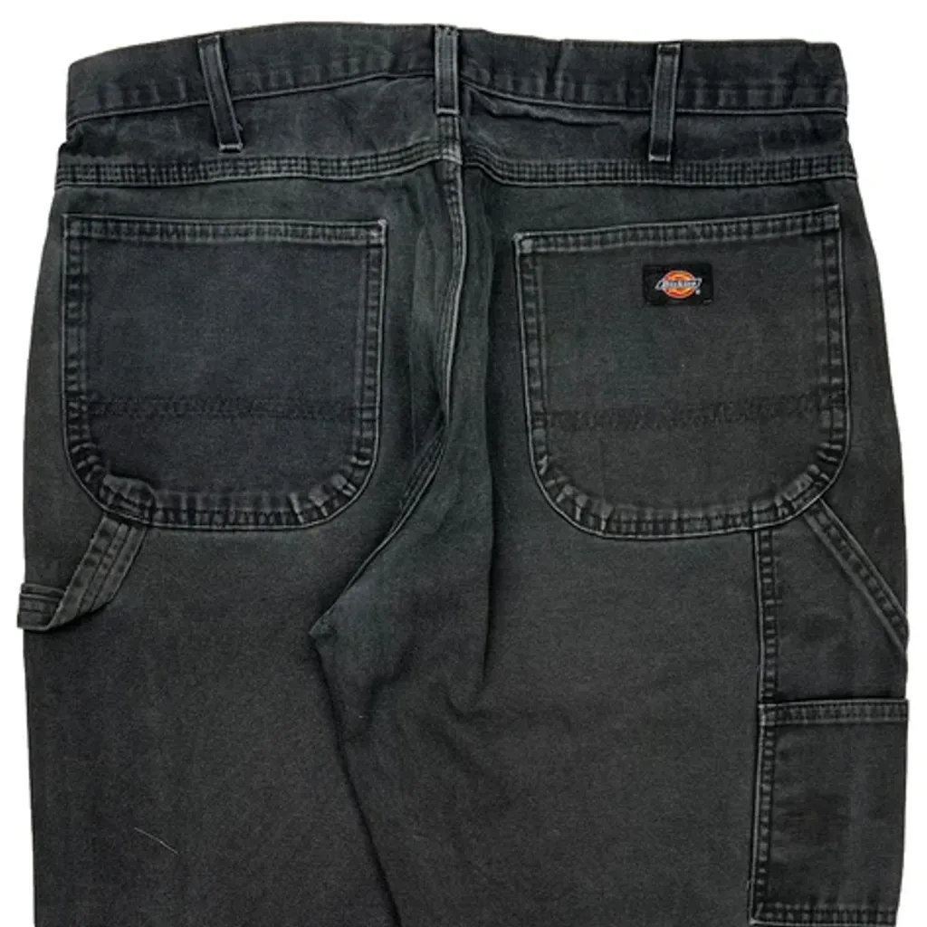 Dickies Carpenter Trousers - 36W 30L Black Cotton - Image 7