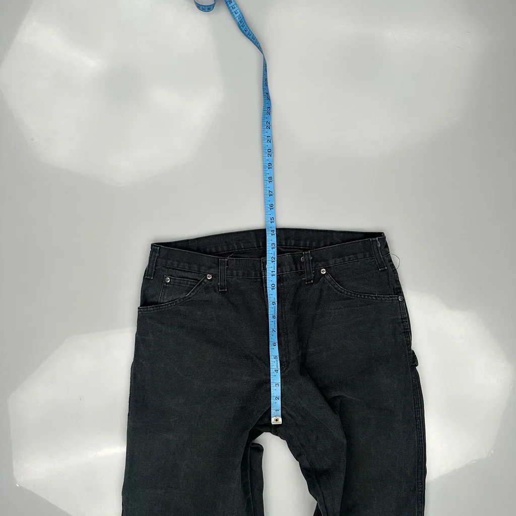 Dickies Carpenter Trousers - 36W 32L Black Cotton - Image 4