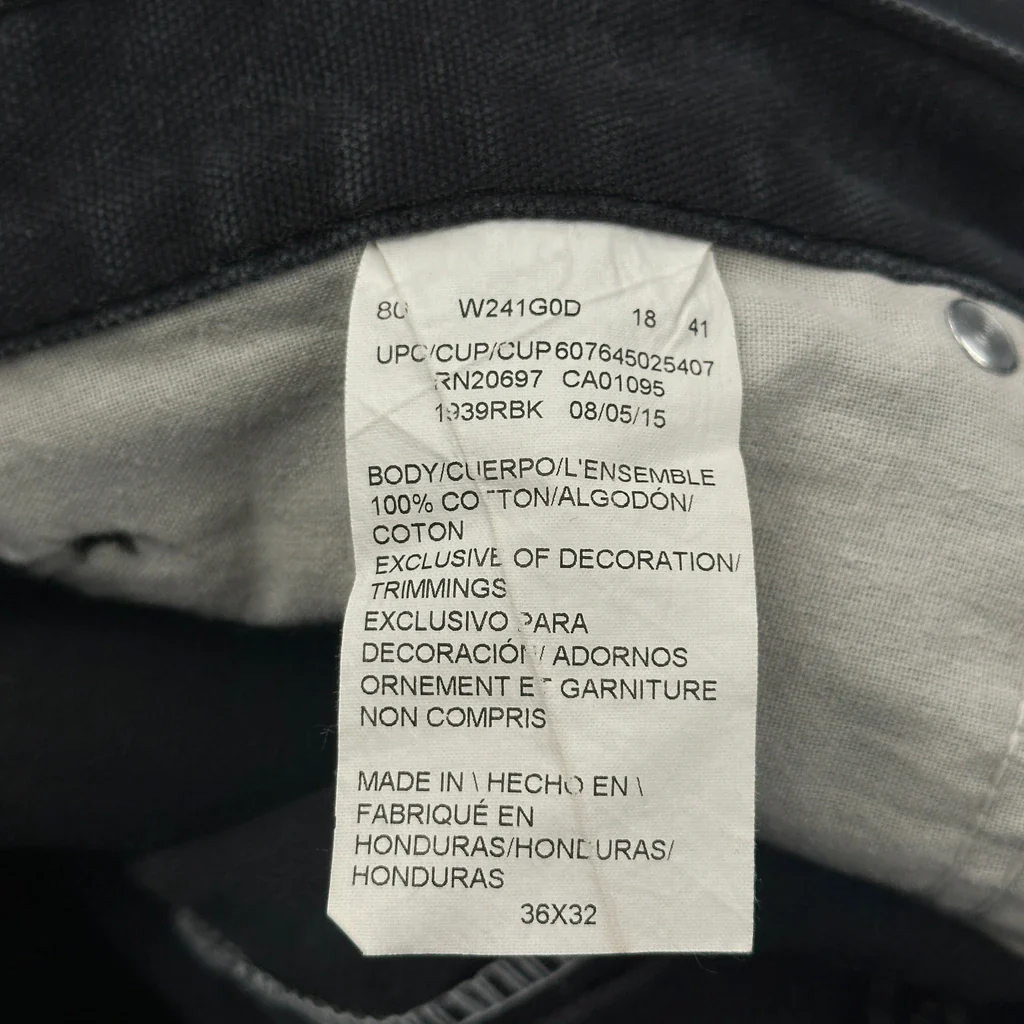Dickies Carpenter Trousers - 36W 32L Black Cotton - Image 6