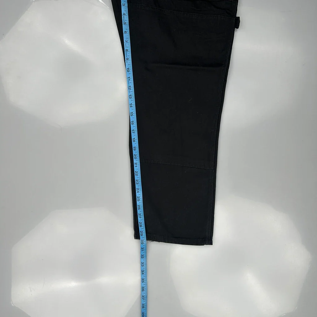 Dickies Double Knee Carpenter Trousers - 36W 30L Black Cotton - Image 5
