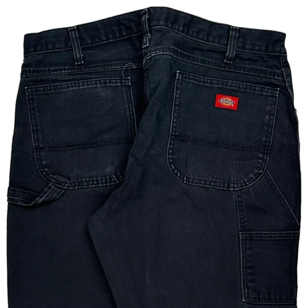 Dickies Carpenter Trousers - 36W 30L Black Cotton - Image 8