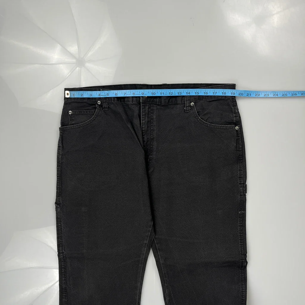 Dickies Carpenter Trousers - 38W 29L Black Cotton - Image 3