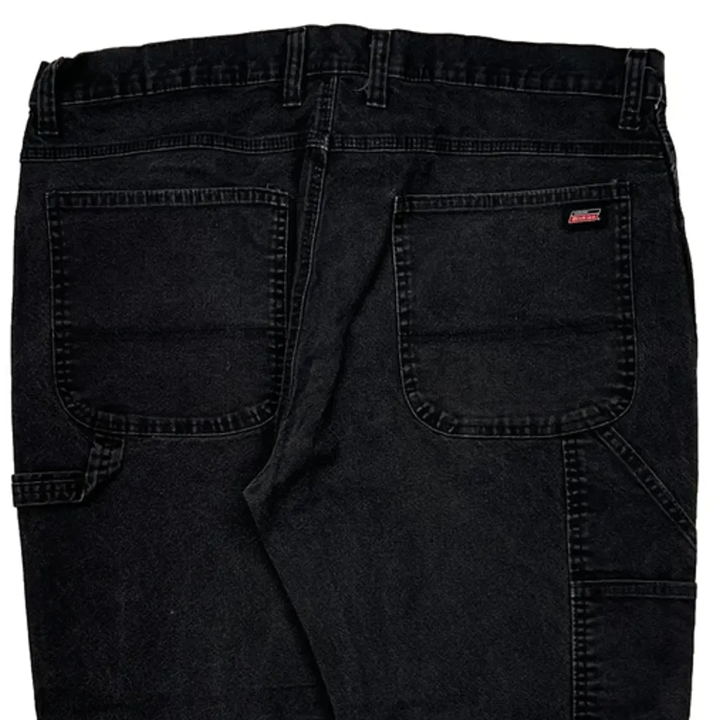 Dickies Carpenter Trousers - 38W 31L Black Cotton - Image 6