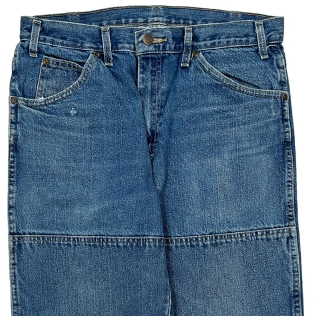 Dickies Double Knee Carpenter Trousers - 32W 29L Blue Cotton - Image 10