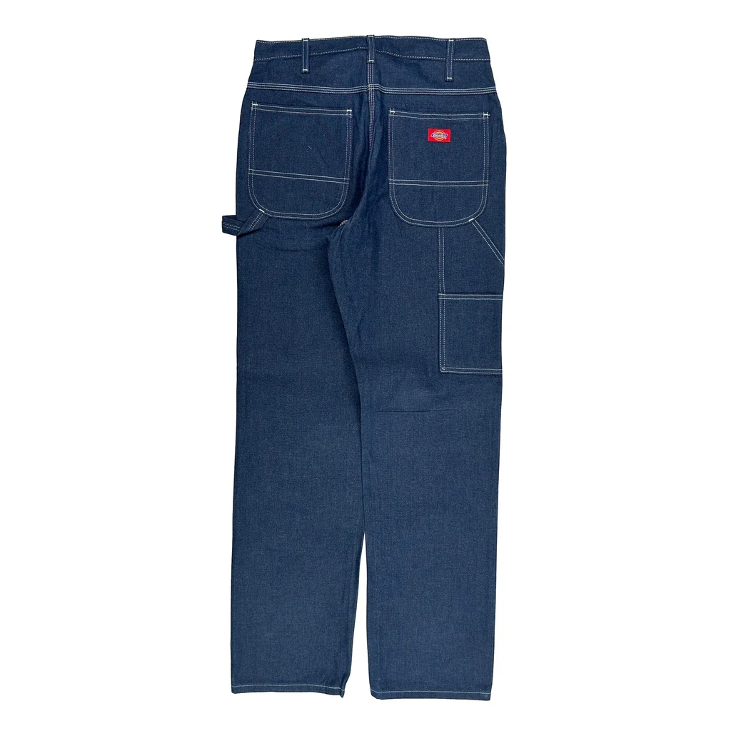 Dickies Carpenter Trousers - 32W 33L Blue Cotton